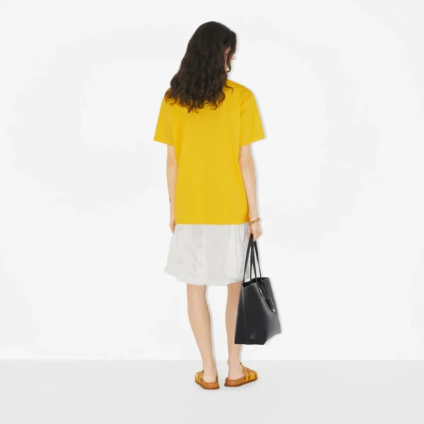 Logo Print Cotton Oversized T-shirt - Image 4