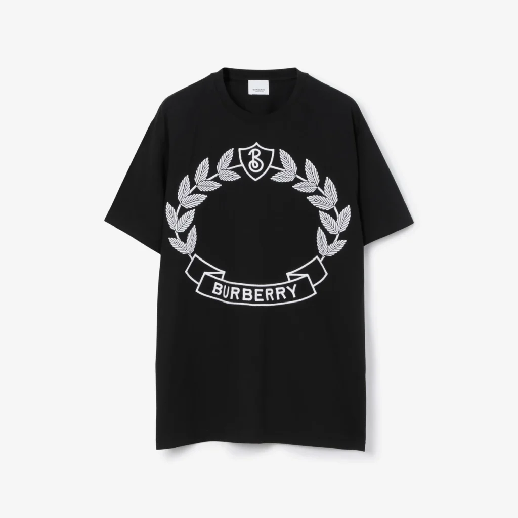 Oak Leaf Crest Cotton Oversized T-shirt