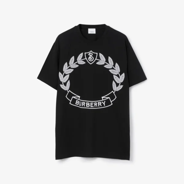 Oak Leaf Crest Cotton Oversized T-shirt