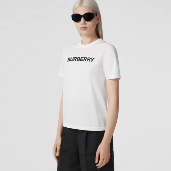 Burberry Logo Print Cotton T-shirt - Image 7
