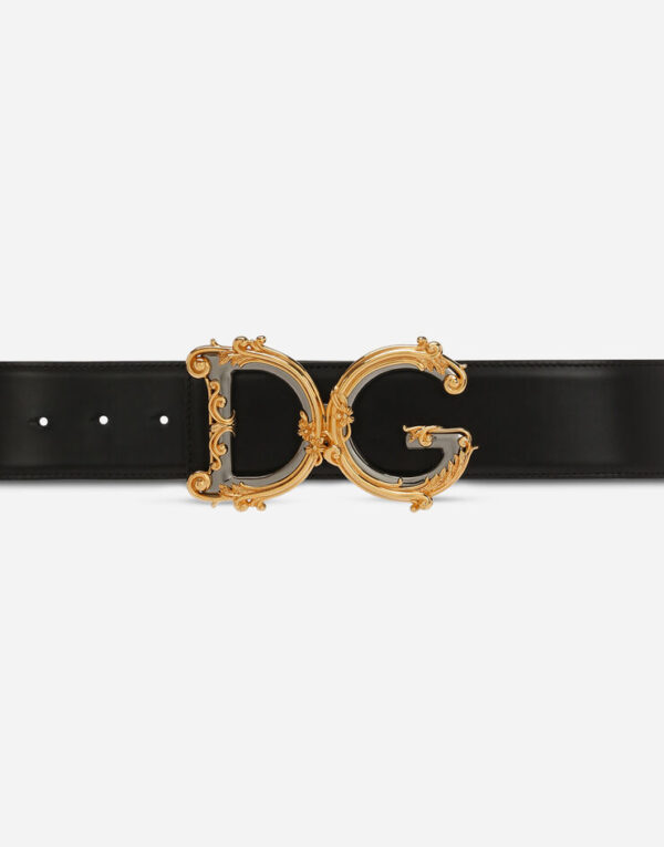 D&G Calfskin belt with logo - Image 2
