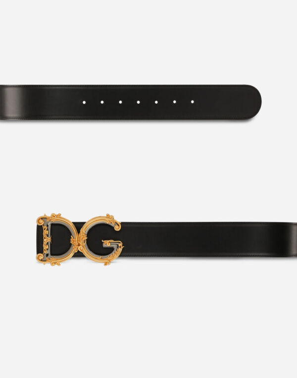 D&G Calfskin belt with logo - Image 3