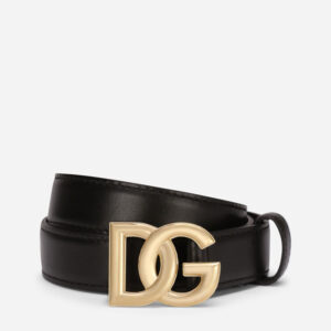 Calfskin belt with DG logo