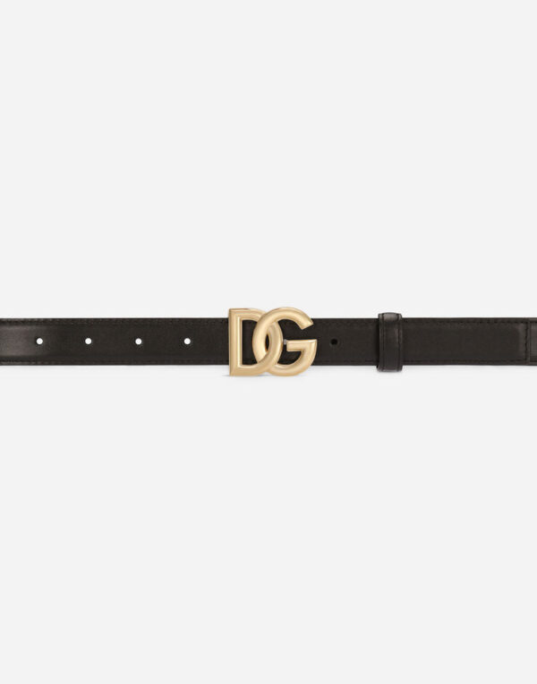 Calfskin belt with DG logo - Image 3
