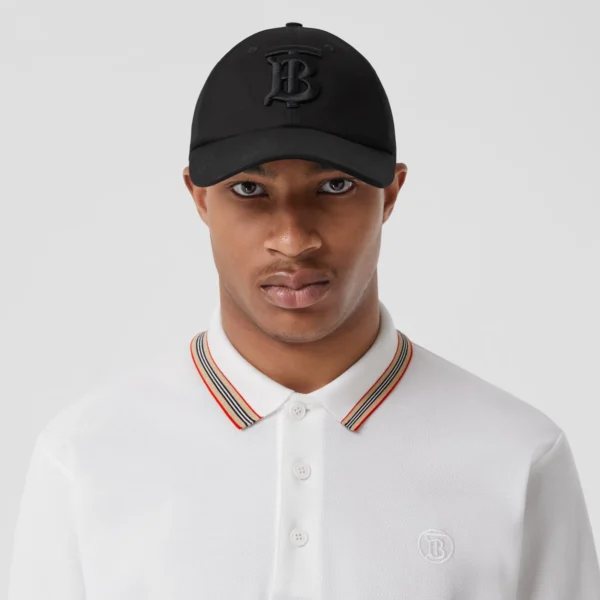 Men's Icon Stripe Collar Cotton Piqué Polo Shirt - Image 6