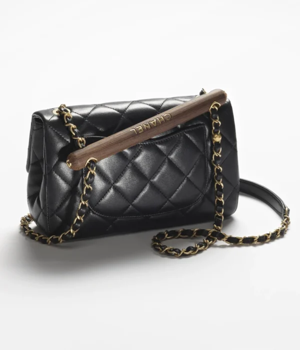 CHANEL SMALL FLAP BAG WITH TOP HANDLE - Image 2