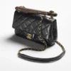 CHANEL SMALL FLAP BAG WITH TOP HANDLE - Image 4