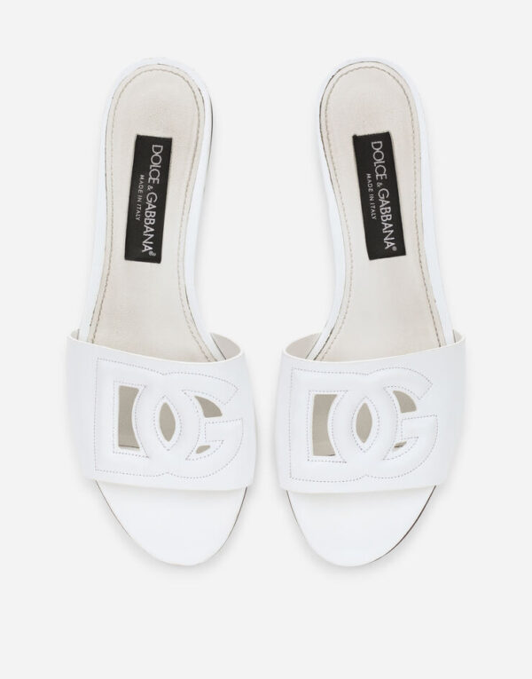Calfskin sliders with DG logo - Image 36