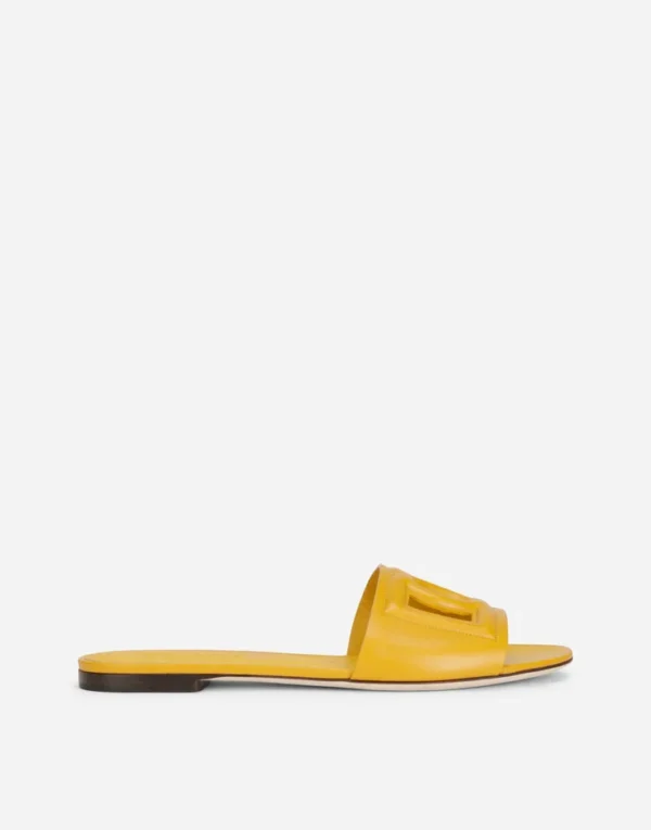 Calfskin sliders with DG logo - Image 29