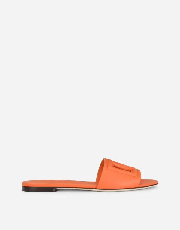 Calfskin sliders with DG logo - Image 25