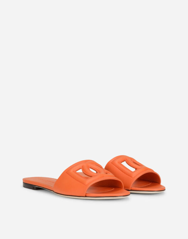 Calfskin sliders with DG logo - Image 26