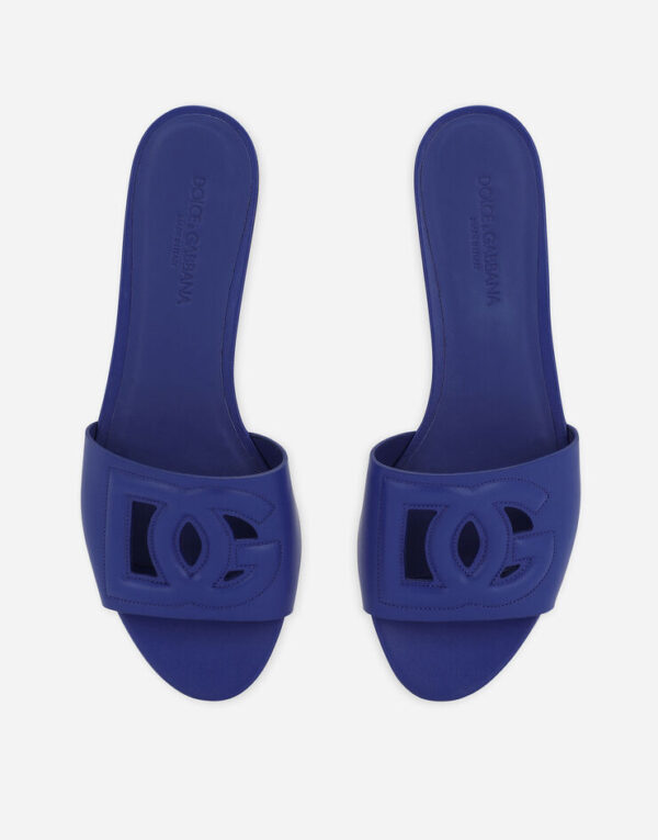Calfskin sliders with DG logo - Image 16