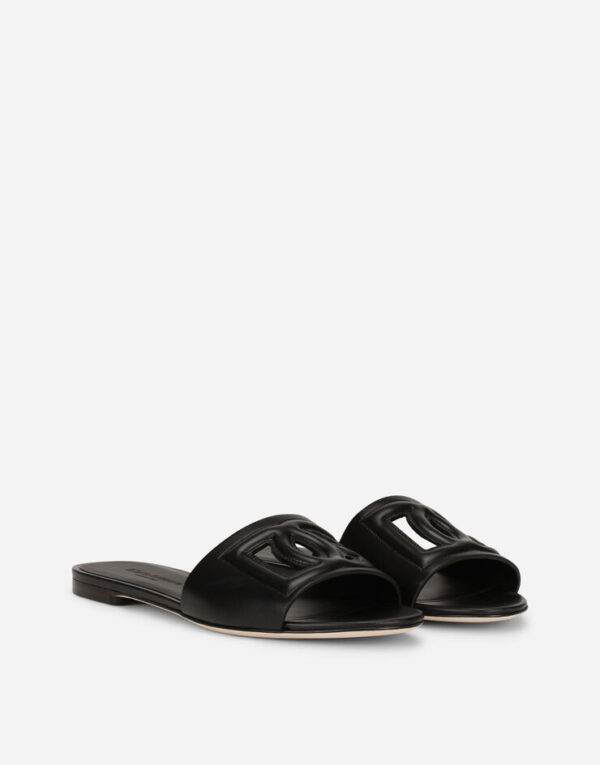 Calfskin sliders with DG logo - Image 10