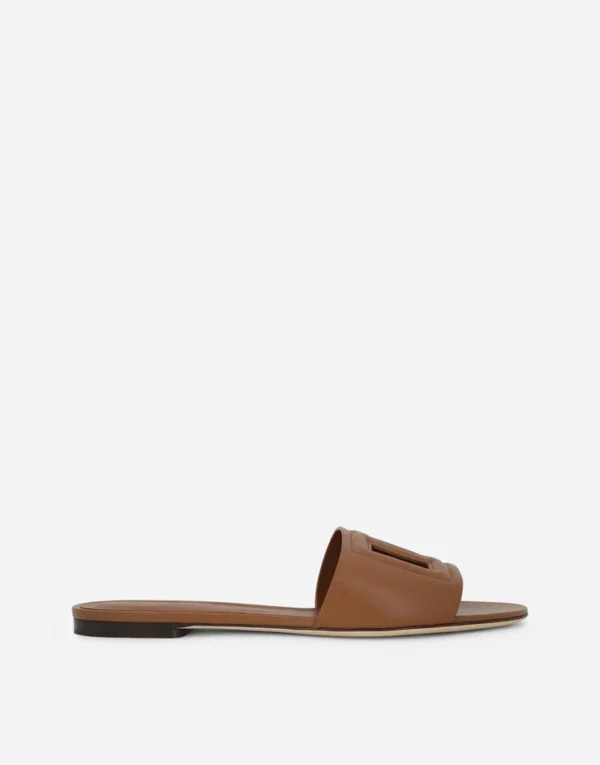 Calfskin sliders with DG logo - Image 5
