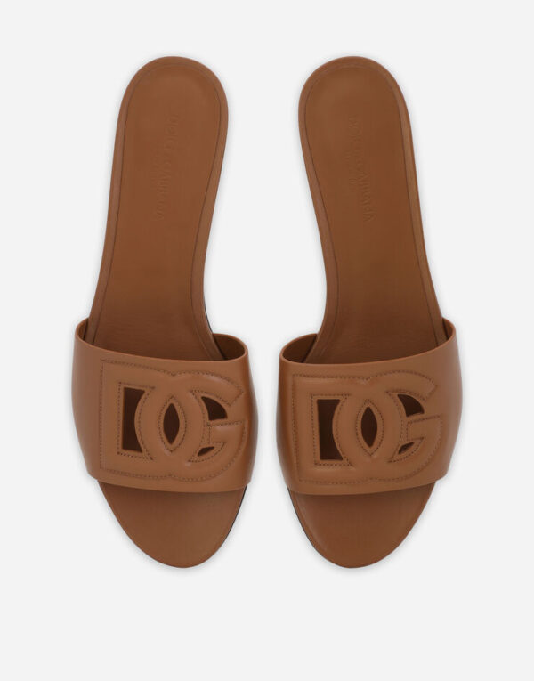 Calfskin sliders with DG logo - Image 8