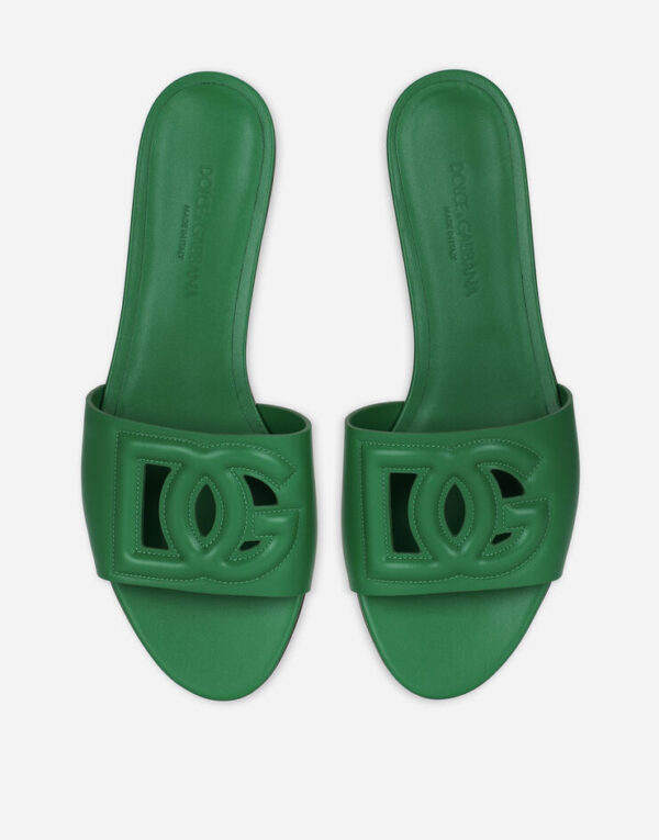 Calfskin sliders with DG logo - Image 3
