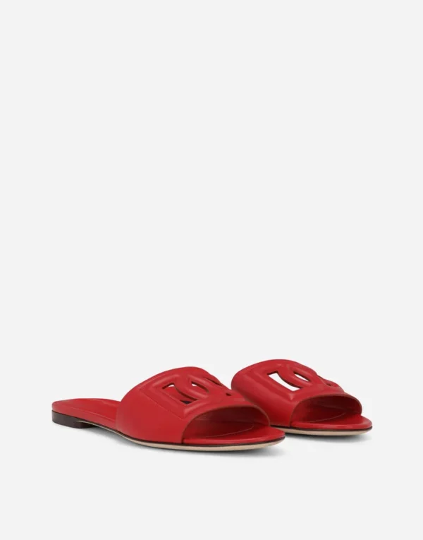 Calfskin sliders with DG logo - Image 39