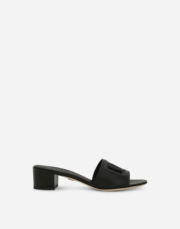 Calfskin mules with DG Millennials logo - Image 13