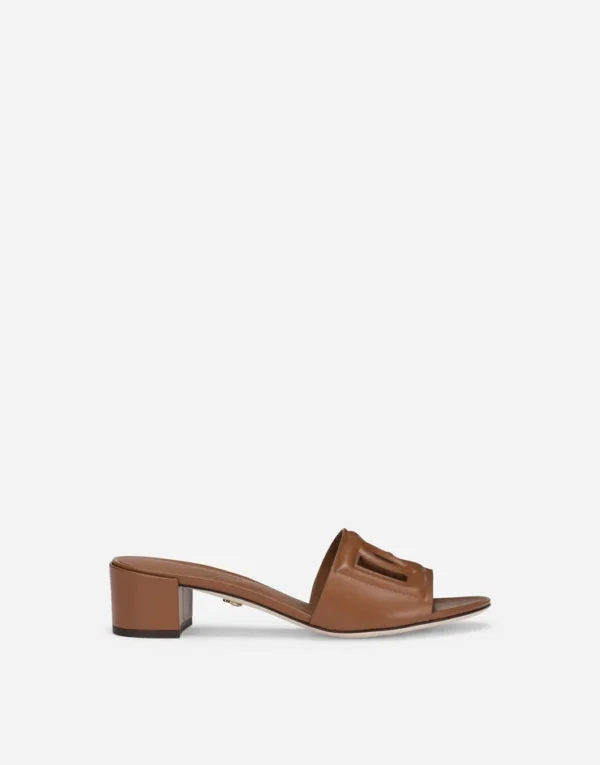Calfskin mules with DG Millennials logo - Image 17