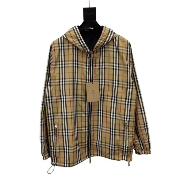 Men's Check Reversible Jacket - Image 5