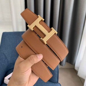 Constance belt buckle & Reversible leather strap 38 mm