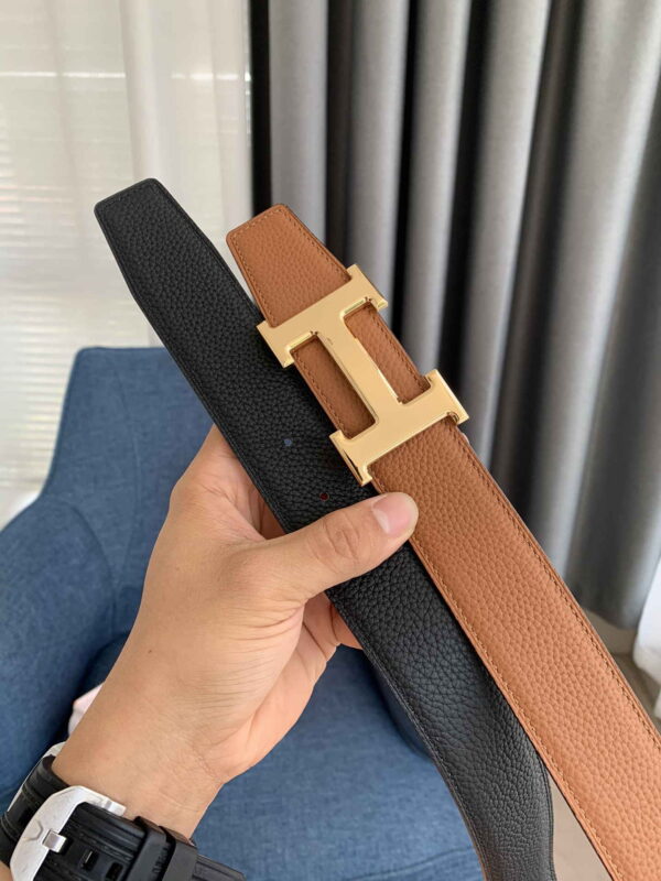 Constance belt buckle & Reversible leather strap 38 mm - Image 6