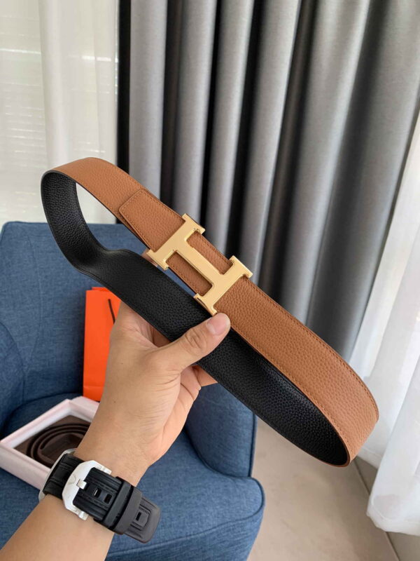 Constance belt buckle & Reversible leather strap 38 mm - Image 3
