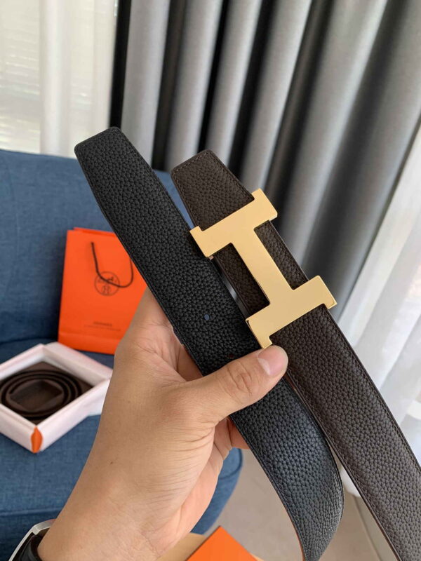 Constance belt buckle & Reversible leather strap 38 mm - Image 2