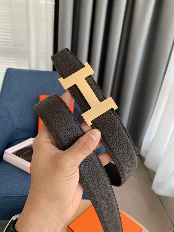Constance belt buckle & Reversible leather strap 38 mm - Image 6
