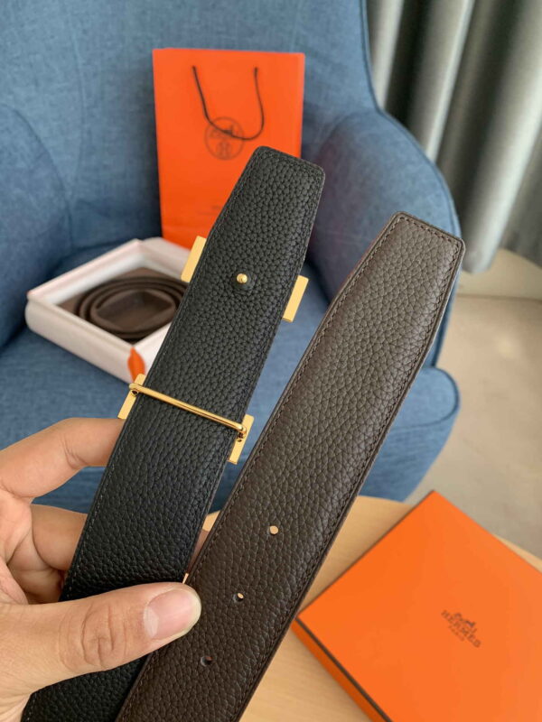 Constance belt buckle & Reversible leather strap 38 mm - Image 5