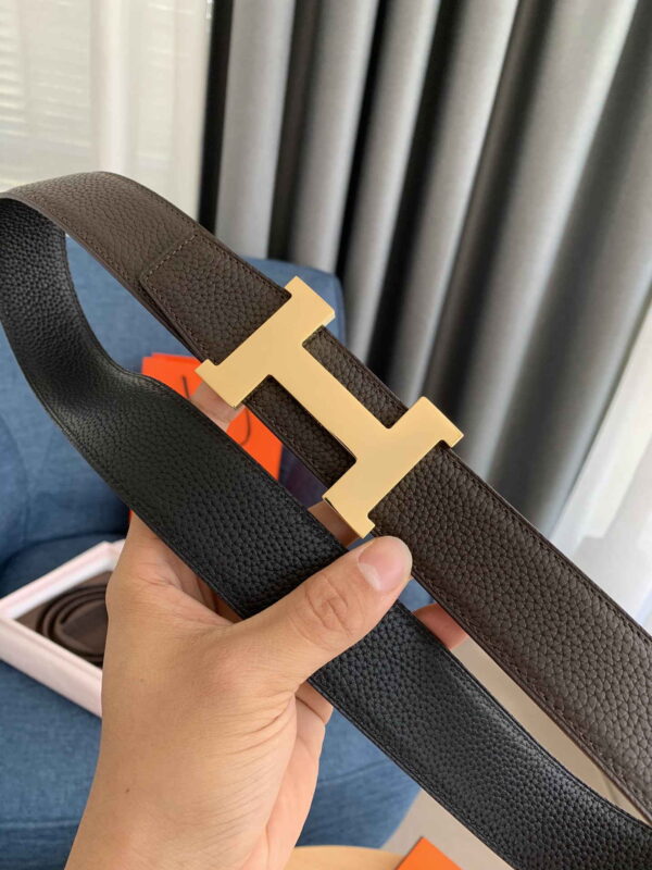 Constance belt buckle & Reversible leather strap 38 mm - Image 3