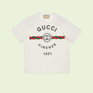Cotton jersey 'Gucci Firenze 1921' T-shirt