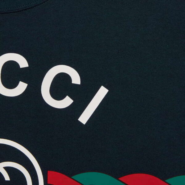 Cotton jersey 'Gucci Firenze 1921' T-shirt - Image 9