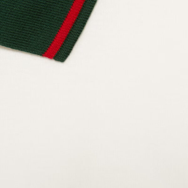 Cotton jersey polo with Web - Image 3