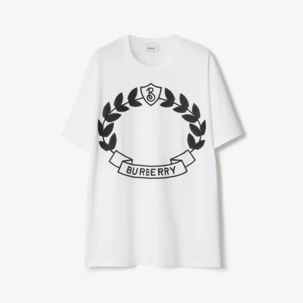 Oak Leaf Crest Cotton Oversized T-shirt - Image 5
