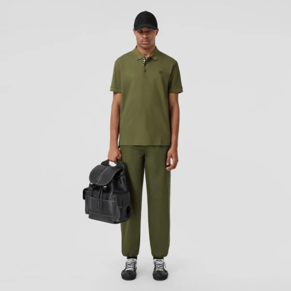 Men's Monogram Motif Cotton Piqué Polo Shirt - Image 11