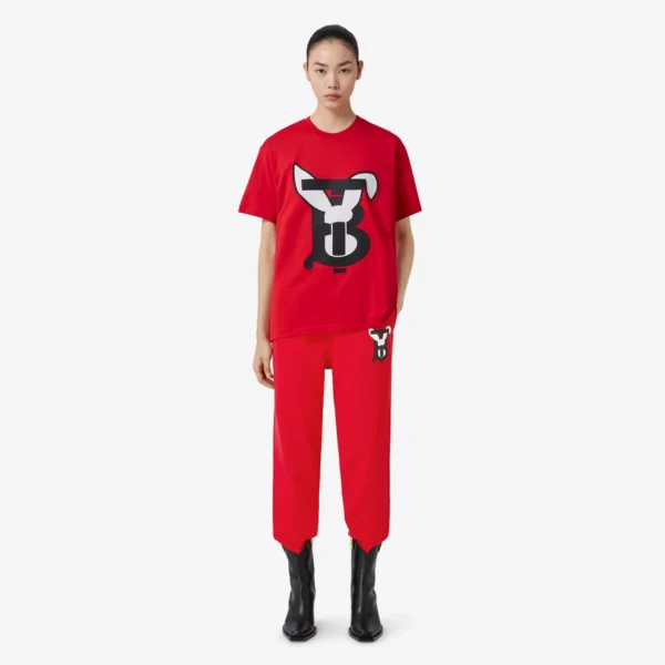 Rabbit Print Cotton T-shirt - Image 3