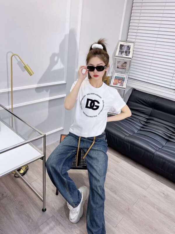 D&G Interlock T-shirt with DG logo - Image 7