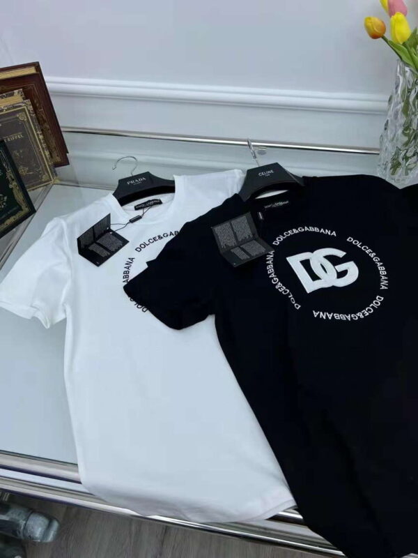 D&G Interlock T-shirt with DG logo - Image 2