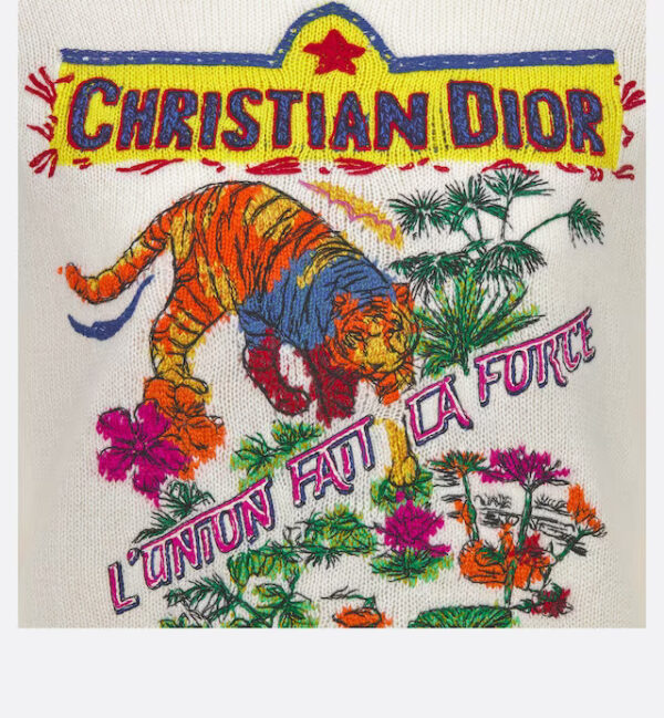 DIOR SWEATER WITH Animals Tiger Motif - Image 2
