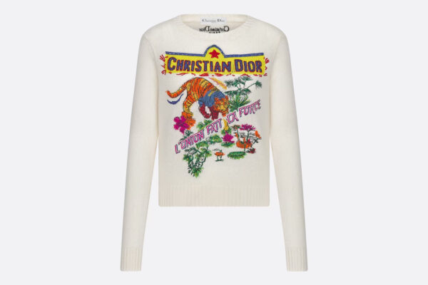 DIOR SWEATER WITH Animals Tiger Motif