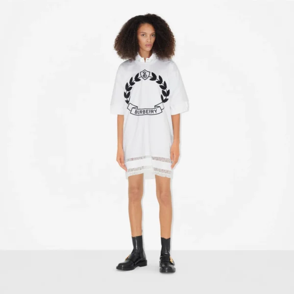 Oak Leaf Crest Cotton Oversized T-shirt - Image 6