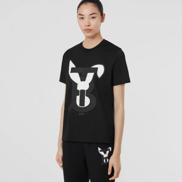 Rabbit Print Cotton T-shirt - Image 7