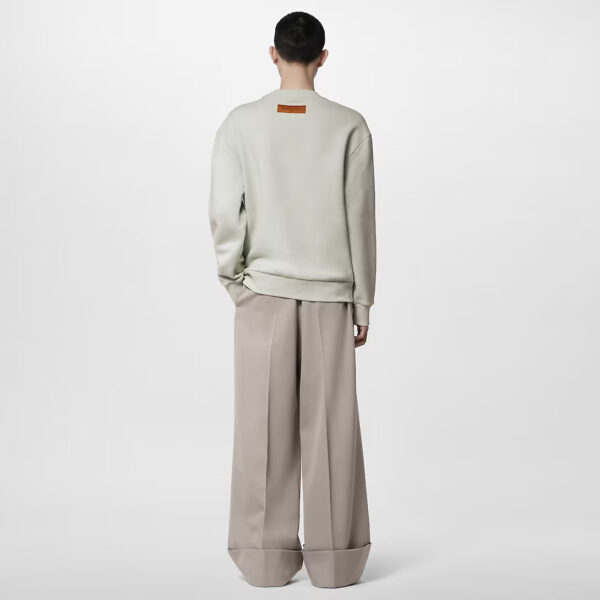 LV Embroidered Cotton Sweatshirt - Image 5