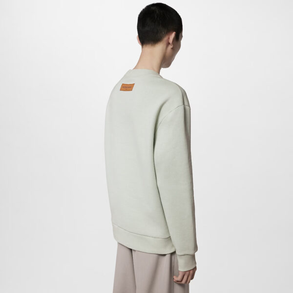 LV Embroidered Cotton Sweatshirt - Image 4