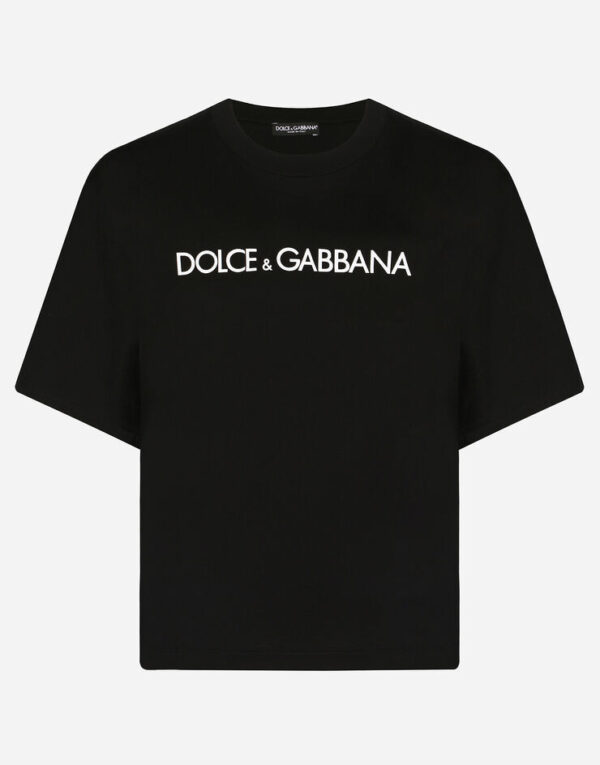 Jersey T-shirt with “Dolce & Gabbana” print