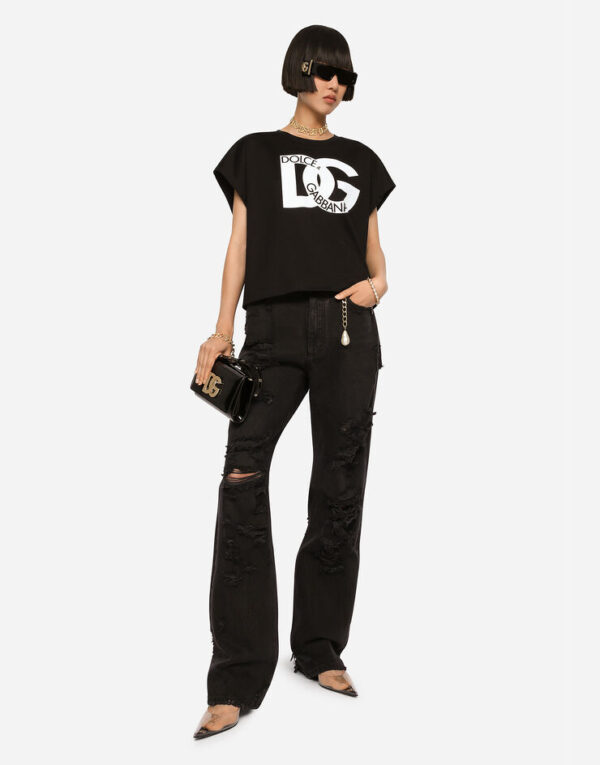 Jersey T-shirt with DG print - Image 3