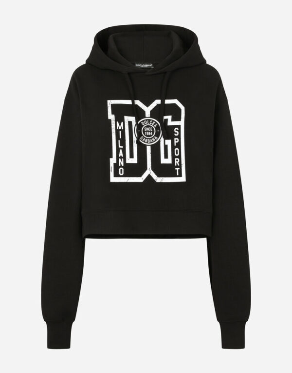 D&G Jersey hoodie with DG print