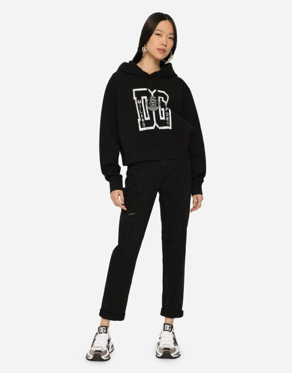D&G Jersey hoodie with DG print - Image 2