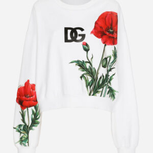 D&G Jersey T-shirt with poppy patch